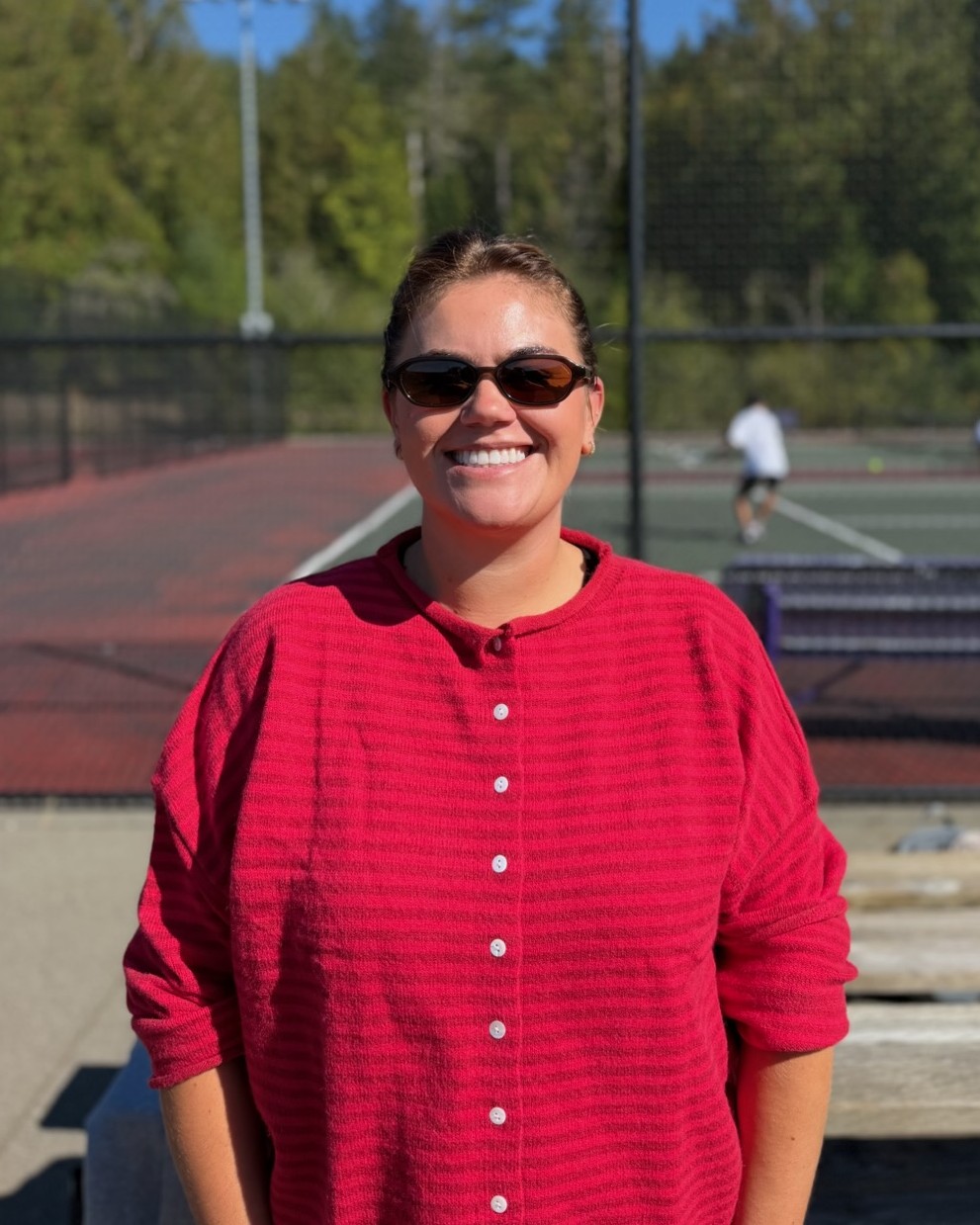 Cameron Miller on the tennis court